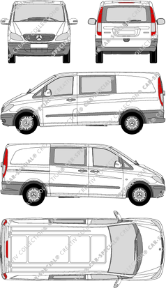 Mercedes-Benz Vito Mixto Kastenwagen, 2003–2010 (Merc_280)