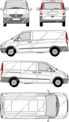 Mercedes-Benz Vito furgone, 2003–2010 (Merc_290)