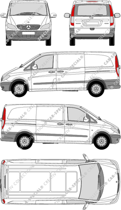 Mercedes-Benz Vito Kastenwagen, 2003–2010 (Merc_291)