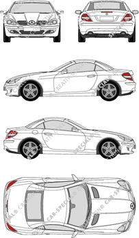 Mercedes-Benz SLK Descapotable, 2004–2011 (Merc_297)