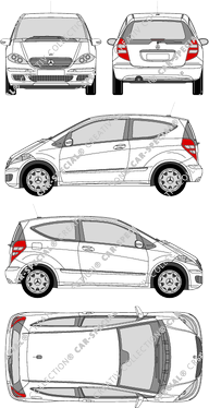 Mercedes-Benz A-Klasse, Hatchback, 3 Doors (2004)