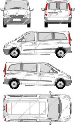 Mercedes-Benz Vito camionnette, 2003–2010 (Merc_304)