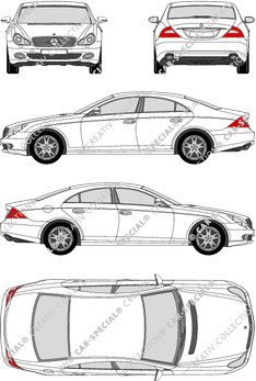 Mercedes-Benz CLS Coupé, 2004–2010 (Merc_329)