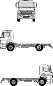 Mercedes-Benz Axor 1823/1828/1833 Rückwand lang, 4x2, 1823/1828/1833, Rückwand lang, 4x2, Radstand 3900, cabine S (2004)