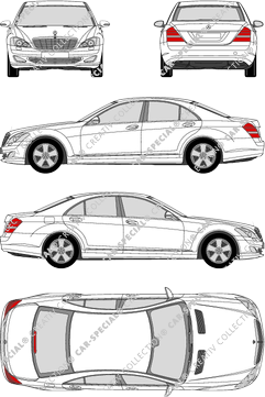 Mercedes-Benz S-Klasse limusina, 2005–2010 (Merc_338)