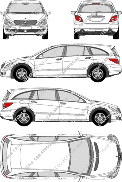 Mercedes-Benz R-Klasse, break, Radstand lang, 5 Doors (2005)