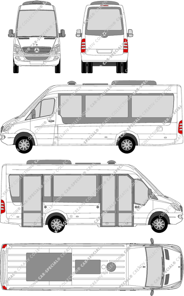 Mercedes-Benz Sprinter City 65 camionnette, à partir de 2007 (Merc_390)