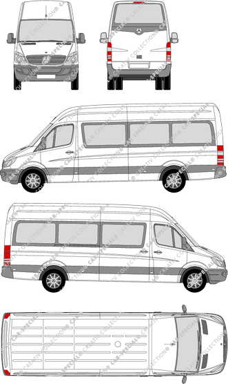 Mercedes-Benz Sprinter Transfer 35 camionnette, à partir de 2007 (Merc_394)