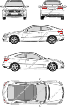 Mercedes-Benz CLC Kombicoupé, 2008–2011 (Merc_401)