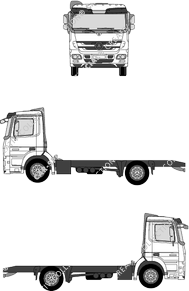 Mercedes-Benz Actros, Chasis para superestructuras, cabina S (2008)