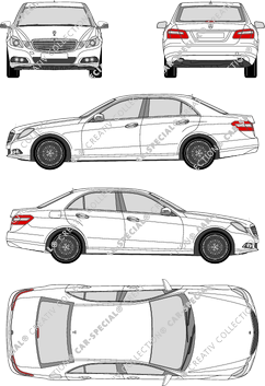 Mercedes-Benz E-Klasse limusina, 2009–2013 (Merc_410)