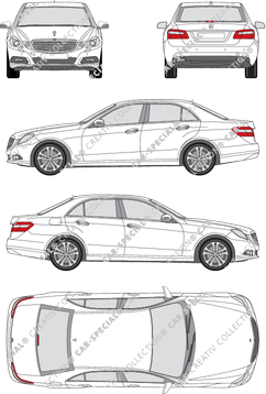 Mercedes-Benz E-Klasse Limousine, 2009–2013 (Merc_411)