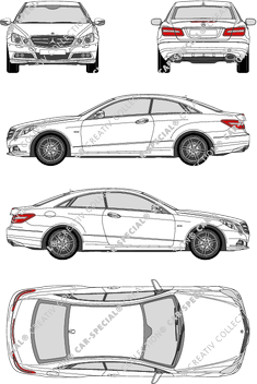 Mercedes-Benz E-Klasse Coupé, 2009–2013 (Merc_413)