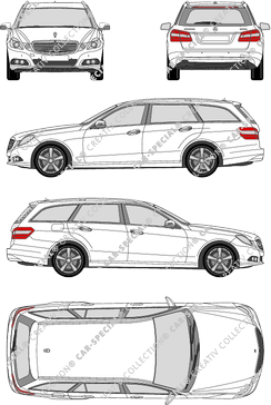 Mercedes-Benz E-Klasse T-Modell station wagon, 2009–2013 (Merc_419)