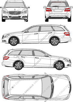 Mercedes-Benz E-Klasse T-Modell combi, 2009–2013 (Merc_420)