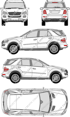 Mercedes-Benz M-Klasse Station wagon, 2010–2011 (Merc_422)