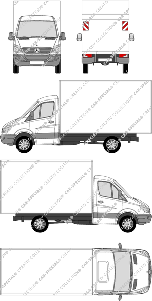 Mercedes-Benz Sprinter, Cuerpos de caja, largo, cabina individual (2006)