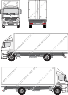 Mercedes-Benz Axor, Corps de boîte, cabine S avec déflecteurs (2004)