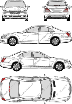 Mercedes-Benz S-Klasse limusina, 2010–2013 (Merc_426)