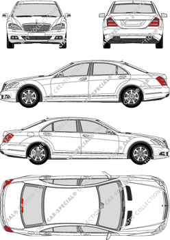 Mercedes-Benz S-Klasse Limousine, 2010–2013 (Merc_427)