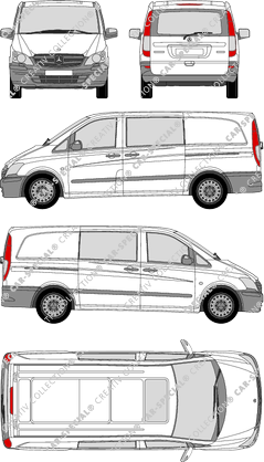 Mercedes-Benz Vito Mixto furgone, 2010–2014 (Merc_469)