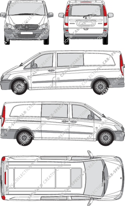 Mercedes-Benz Vito Mixto Kastenwagen, 2010–2014 (Merc_474)