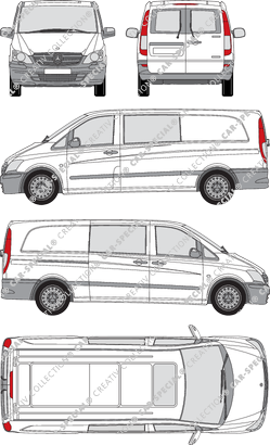 Mercedes-Benz Vito Mixto Kastenwagen, 2010–2014 (Merc_476)