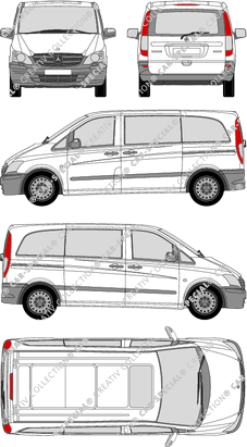 Mercedes-Benz Vito camionnette, 2010–2014 (Merc_479)