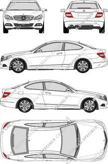 Mercedes-Benz C-Klasse Coupé, 2011–2015 (Merc_494)