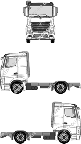 Mercedes-Benz Actros Chassis for superstructures, 2011–2019 (Merc_501)