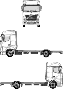 Mercedes-Benz Actros Fahrgestell für Aufbauten, 2011–2019 (Merc_503)