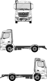 Mercedes-Benz Antos ClassicSpace, tunnel 170 mm, Chassis for superstructures, S cab (2012)