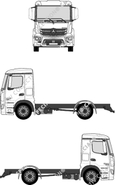 Mercedes-Benz Antos ClassicSpace, túnel 320 mm, Chasis para superestructuras, cabina M (2012)