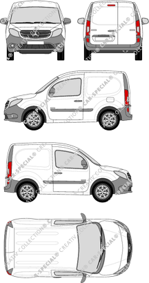 Mercedes-Benz Citan, van/transporter, compact, Rear Wing Doors (2012)