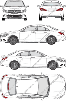 Mercedes-Benz CLA, 2013–2019 (Merc_545)