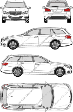 Mercedes-Benz E-Klasse T-Modell Station wagon, 2013–2016 (Merc_547)