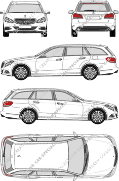 Mercedes-Benz E-Klasse T-Modell station wagon, 2013–2016 (Merc_547)