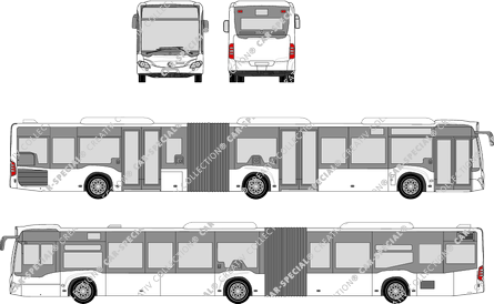 Mercedes-Benz Citaro, articulated bus, 3 Doors (2012)