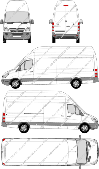 Mercedes-Benz Sprinter fourgon, 2009–2013 (Merc_562)