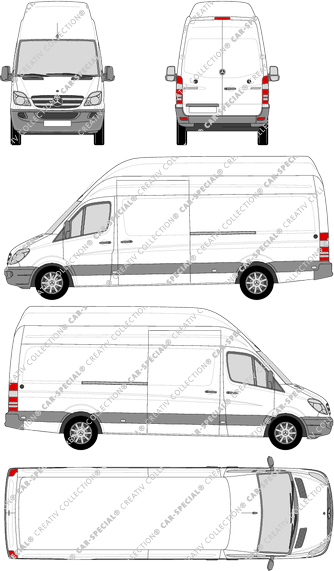 Mercedes-Benz Sprinter van/transporter, 2009–2013 (Merc_563)