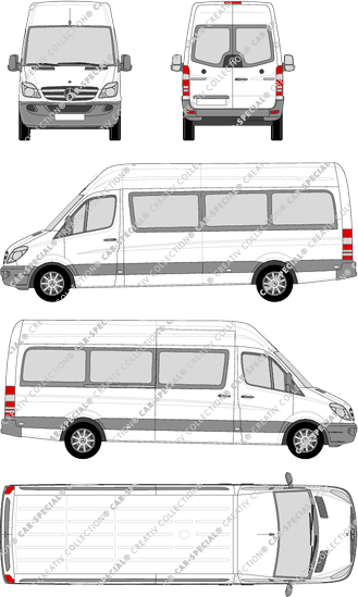 Mercedes-Benz Sprinter Kleinbus, 2009–2013 (Merc_572)