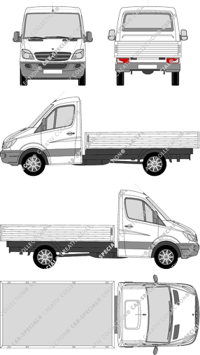 Mercedes-Benz Sprinter, pont, Radstand 3665, cabine Solo (2009)