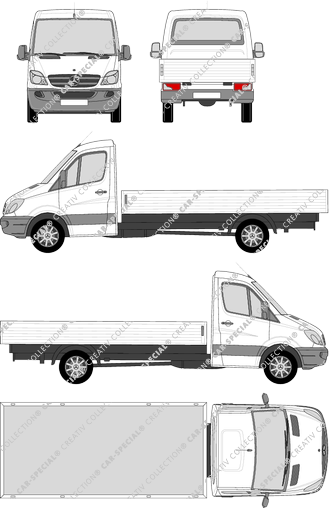 Mercedes-Benz Sprinter, pianale, empattement 4325, Einzelkabine (2009)