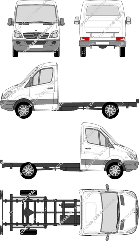 Mercedes-Benz Sprinter Fahrgestell für Aufbauten, 2009–2013 (Merc_585)