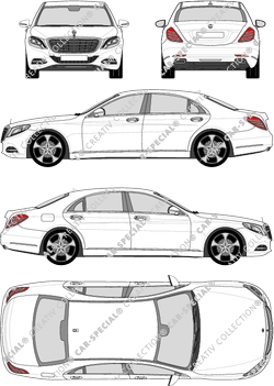 Mercedes-Benz S-Klasse limusina, 2013–2020 (Merc_590)