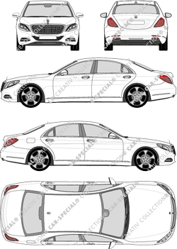 Mercedes-Benz S-Klasse berlina, 2013–2020 (Merc_590)