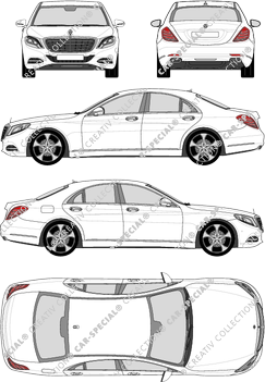 Mercedes-Benz S-Klasse berlina, 2013–2020 (Merc_591)