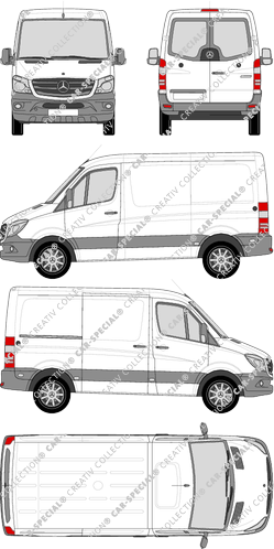 Mercedes-Benz Sprinter, 2013–2018 (Merc_594)