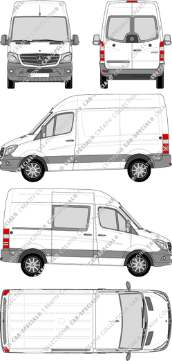 Mercedes-Benz Sprinter van/transporter, 2013–2018 (Merc_602)