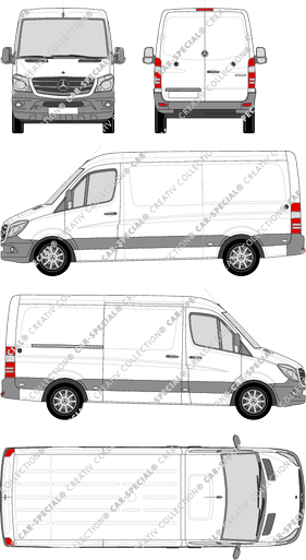 Mercedes-Benz Sprinter Kastenwagen, 2013–2018 (Merc_604)